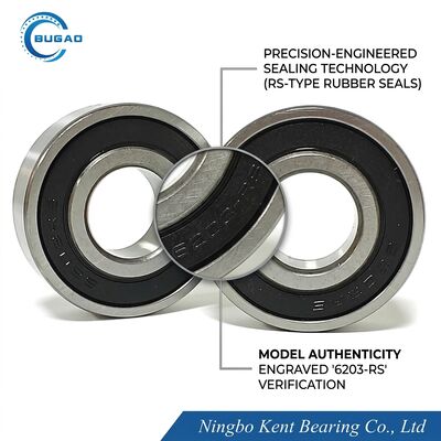 6203-RS Deep Groove Ball Bearing P6 Precision Z3V3 Low Noise Waterproof Bearing for Automotive Alternators